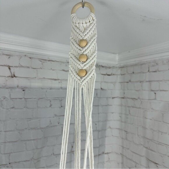 Macrame NWT Bohemian Home Decor House Plant Holder Garden Lot Bundle 4-Pieces - Picture 7 of 14